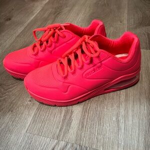 Skechers Hot Pink Memory Foam Sneakers